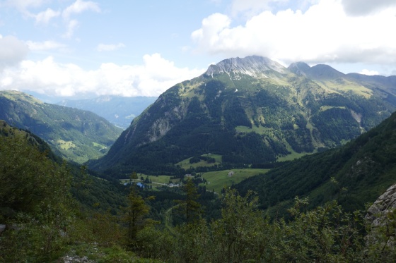 ausblick vom cellonstollen ausstieg auf polinik 