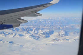 grönland aus flugzeug