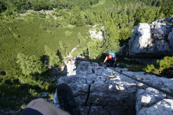 blick nach unten senkrecht 