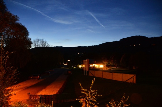 blick vom hotelfenster in moosburg 