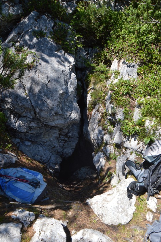 einstieg zur höhle stögersteig 