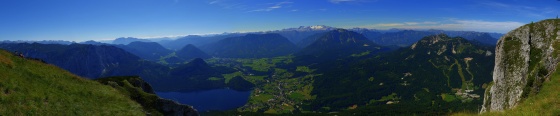 hdr panorama vom loser gipfel über ausseerland 