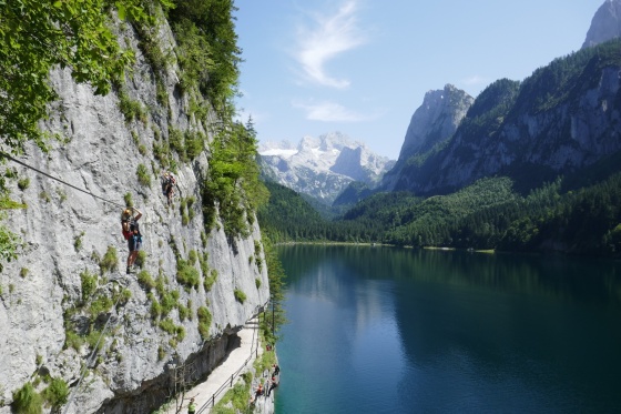 michelle auf seilbrücke laserersteig 