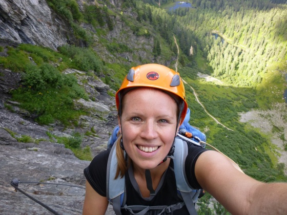 michelle selfi franzi klettersteig 