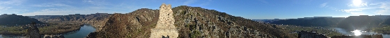 panorama blick ruine dürnstein 