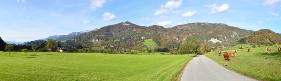 panorama oberösterreich beim hengstpass 