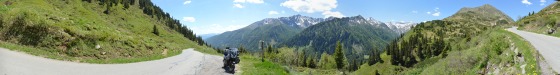 panorama sölkpass passtrasse von süden 