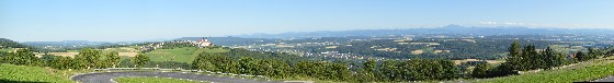 panorama über donau bei marbach an der donau 