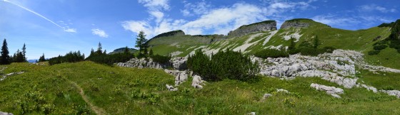 panorama vor schwarzmoossattel 