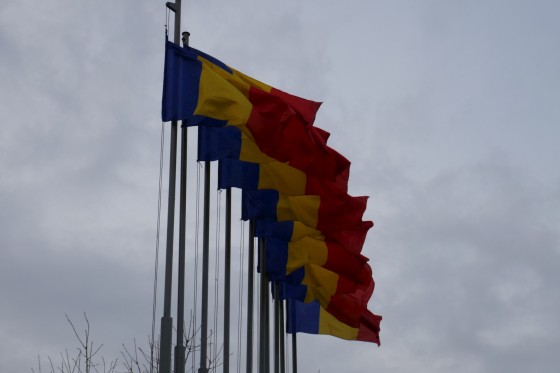 rumänische flaggen in cluj rumänische flaggen in cluj