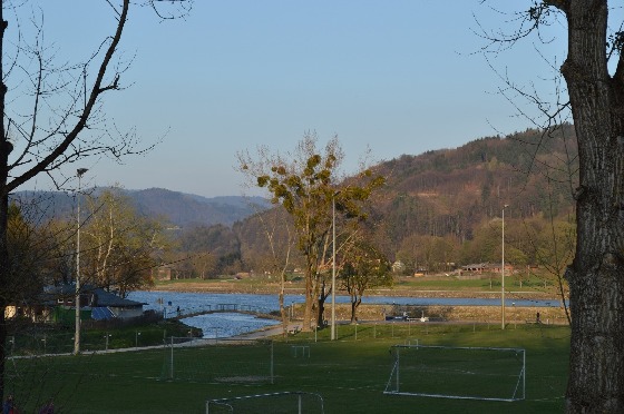 schöne blaü donau bei grein 